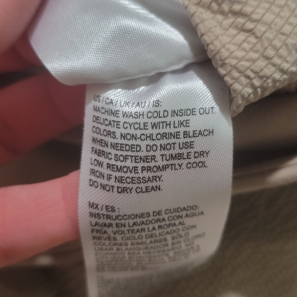 SAGE Collective Tan Textured Cropped Cargo Pants Size XL Elastic Waist Pockets - Picture 14 of 14